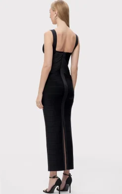 Dresses|Gowns-Hervé Léger THE AUTUMN GOWN BLACK