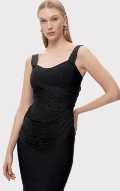 Dresses|Gowns-Hervé Léger THE AUTUMN GOWN BLACK