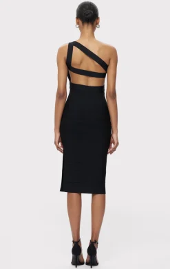 Dresses-Hervé Léger THE BELLA DRESS BLACK