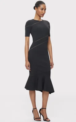 Dresses-Hervé Léger THE BETH DRESS FLINT