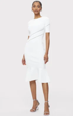 Dresses-Hervé Léger THE BETH DRESS ALABASTER