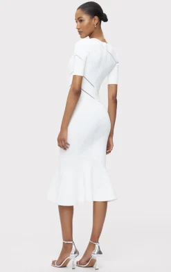 Dresses-Hervé Léger THE BETH DRESS ALABASTER