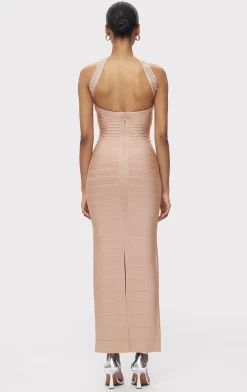 Dresses|Gowns-Hervé Léger THE BRUNA GOWN BARE