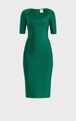 Dresses-Hervé Léger THE CAROLINE DRESS FOREST
