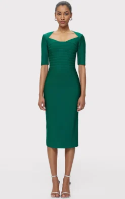 Dresses-Hervé Léger THE CAROLINE DRESS FOREST