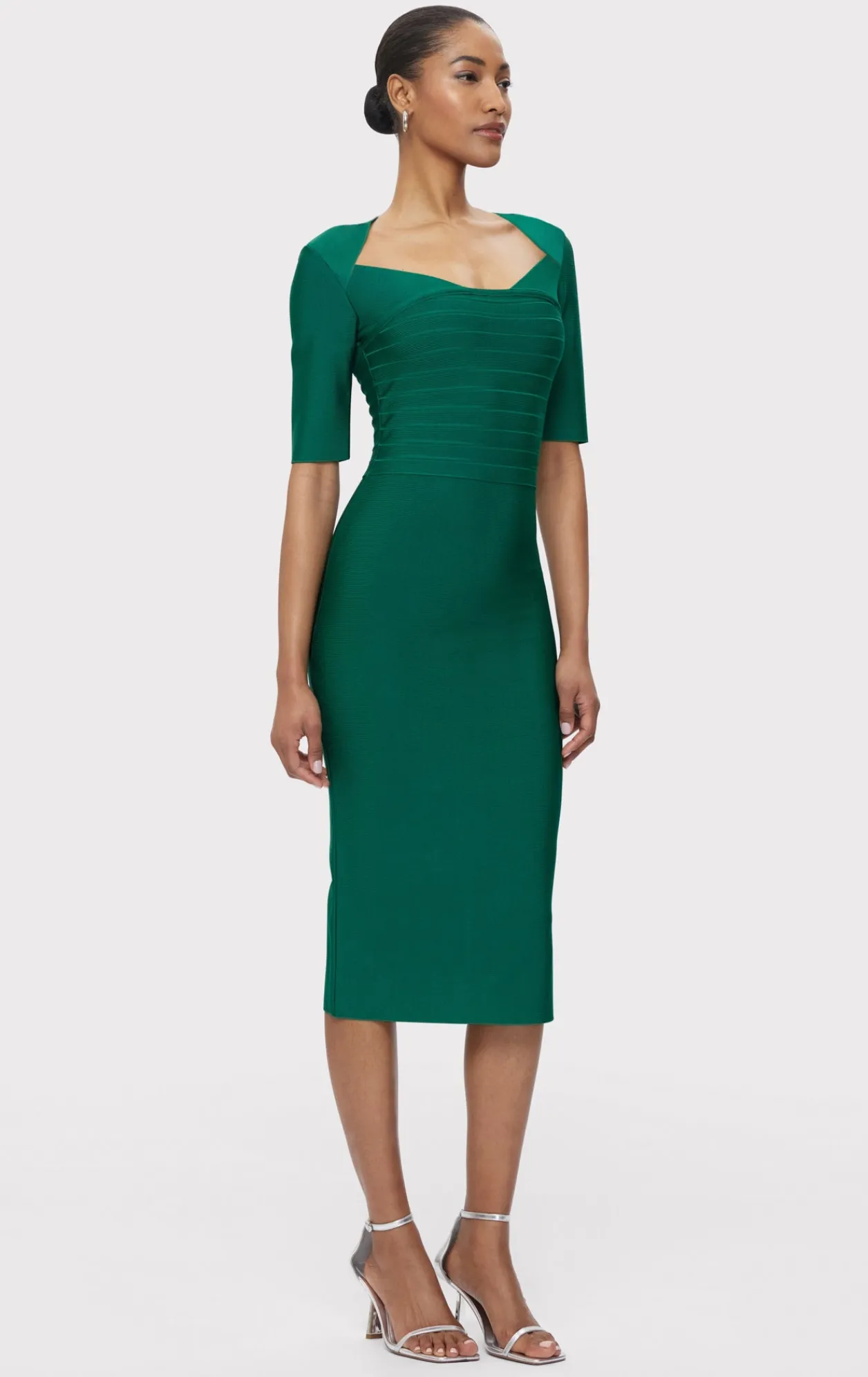 Dresses-Hervé Léger THE CAROLINE DRESS FOREST