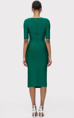 Dresses-Hervé Léger THE CAROLINE DRESS FOREST