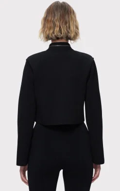 Separates|Jackets-Hervé Léger THE CHARLOTTE JACKET BLACK