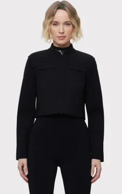 Separates|Jackets-Hervé Léger THE CHARLOTTE JACKET BLACK