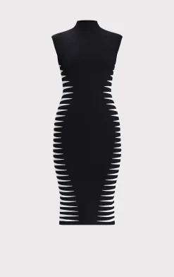 Dresses-Hervé Léger THE CLAIRE DRESS BLACK ALABASTER