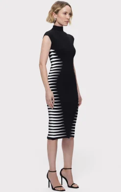 Dresses-Hervé Léger THE CLAIRE DRESS BLACK ALABASTER