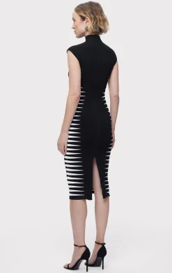 Dresses-Hervé Léger THE CLAIRE DRESS BLACK ALABASTER