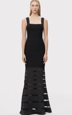 Dresses|Gowns-Hervé Léger THE CLAUDIA GOWN BLACK