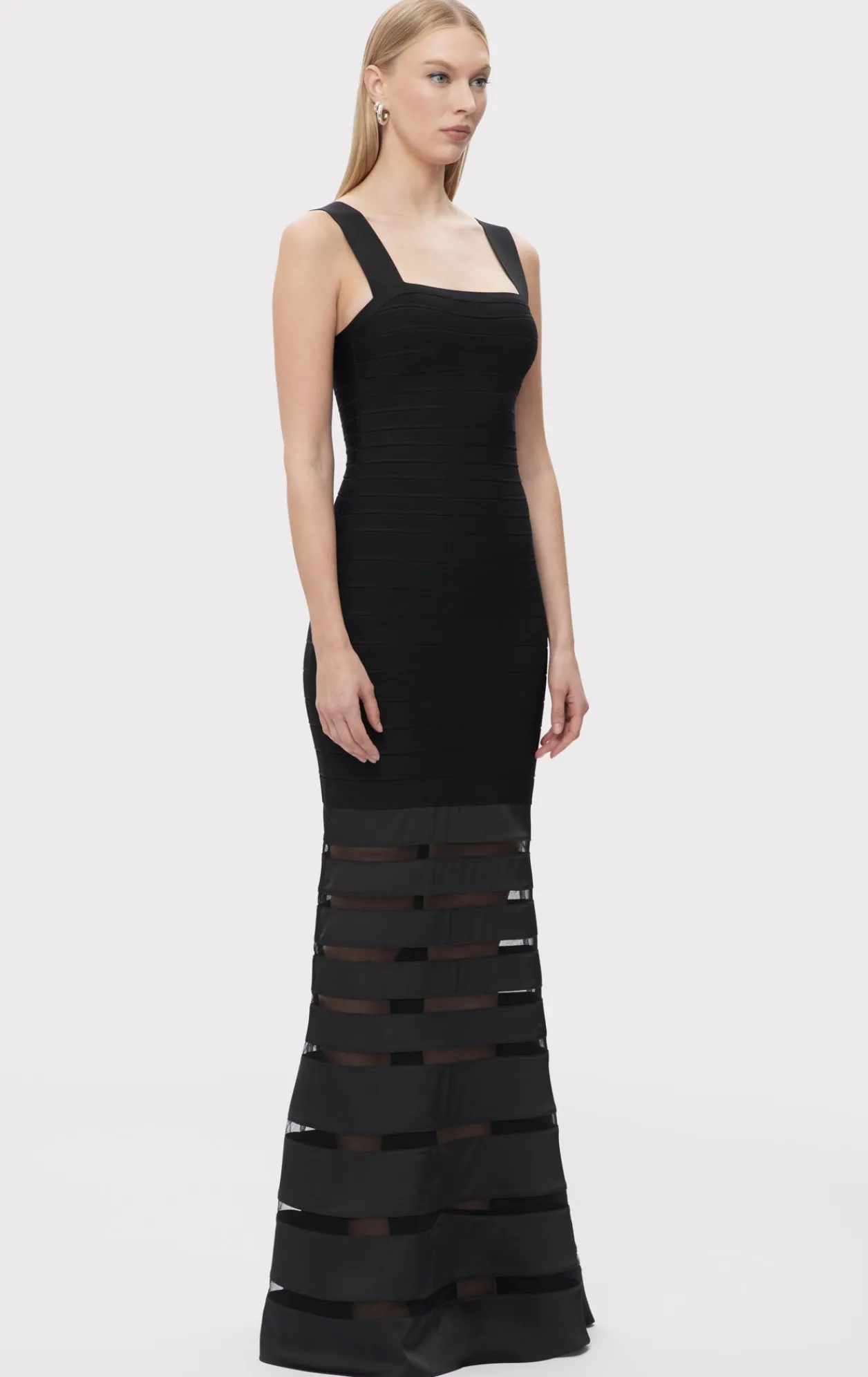 Dresses|Gowns-Hervé Léger THE CLAUDIA GOWN BLACK