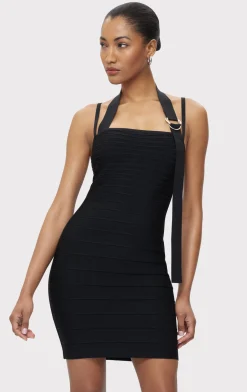 Dresses-Hervé Léger THE DANI DRESS BLACK