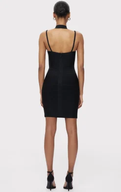 Dresses-Hervé Léger THE DANI DRESS BLACK