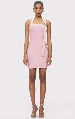 Dresses-Hervé Léger THE DANI DRESS QUARTZ
