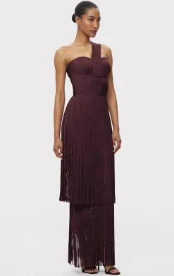 Dresses|Gowns-Hervé Léger THE DANIELLA GOWN MALBEC