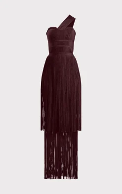 Dresses|Gowns-Hervé Léger THE DANIELLA GOWN MALBEC