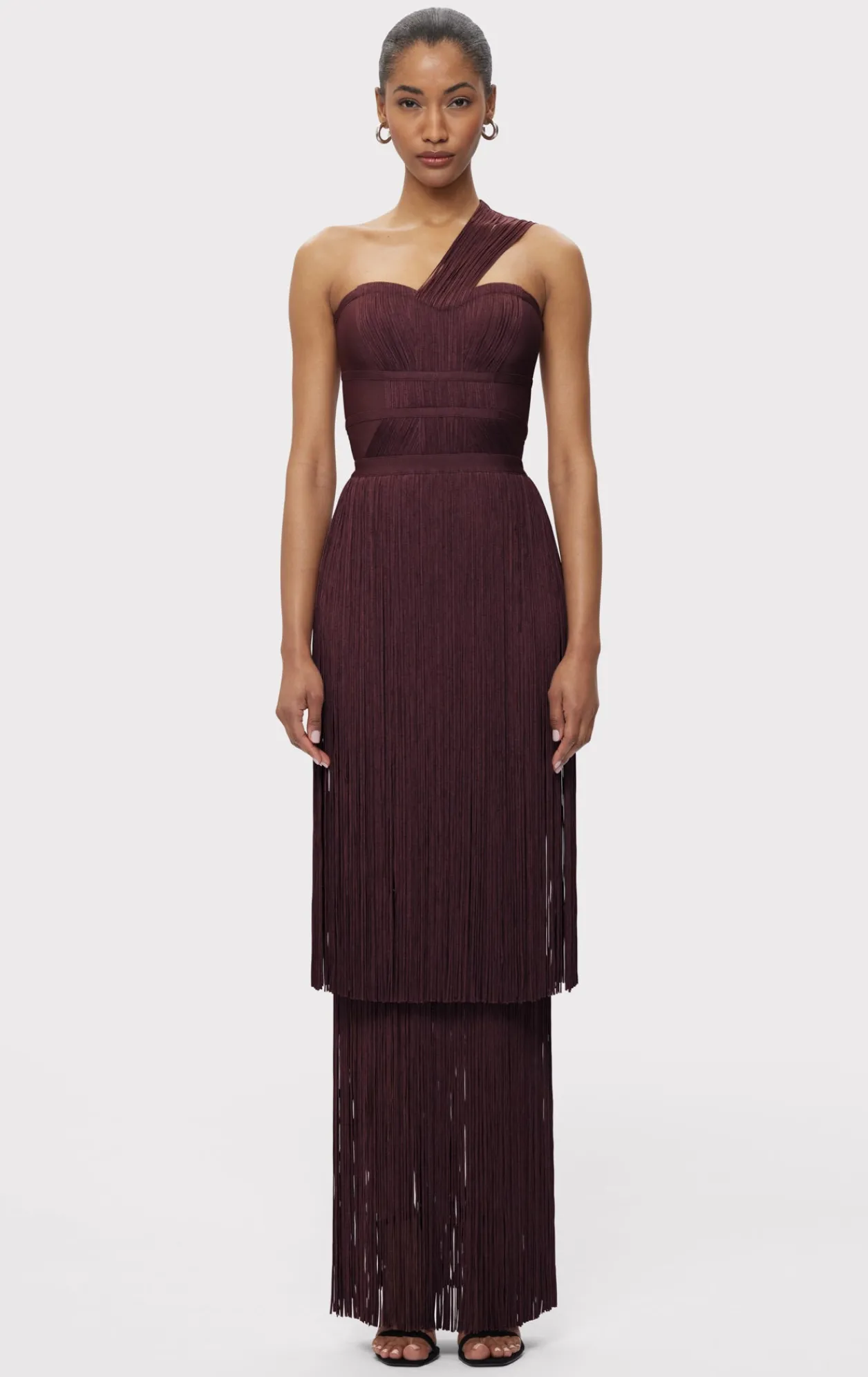 Dresses|Gowns-Hervé Léger THE DANIELLA GOWN MALBEC