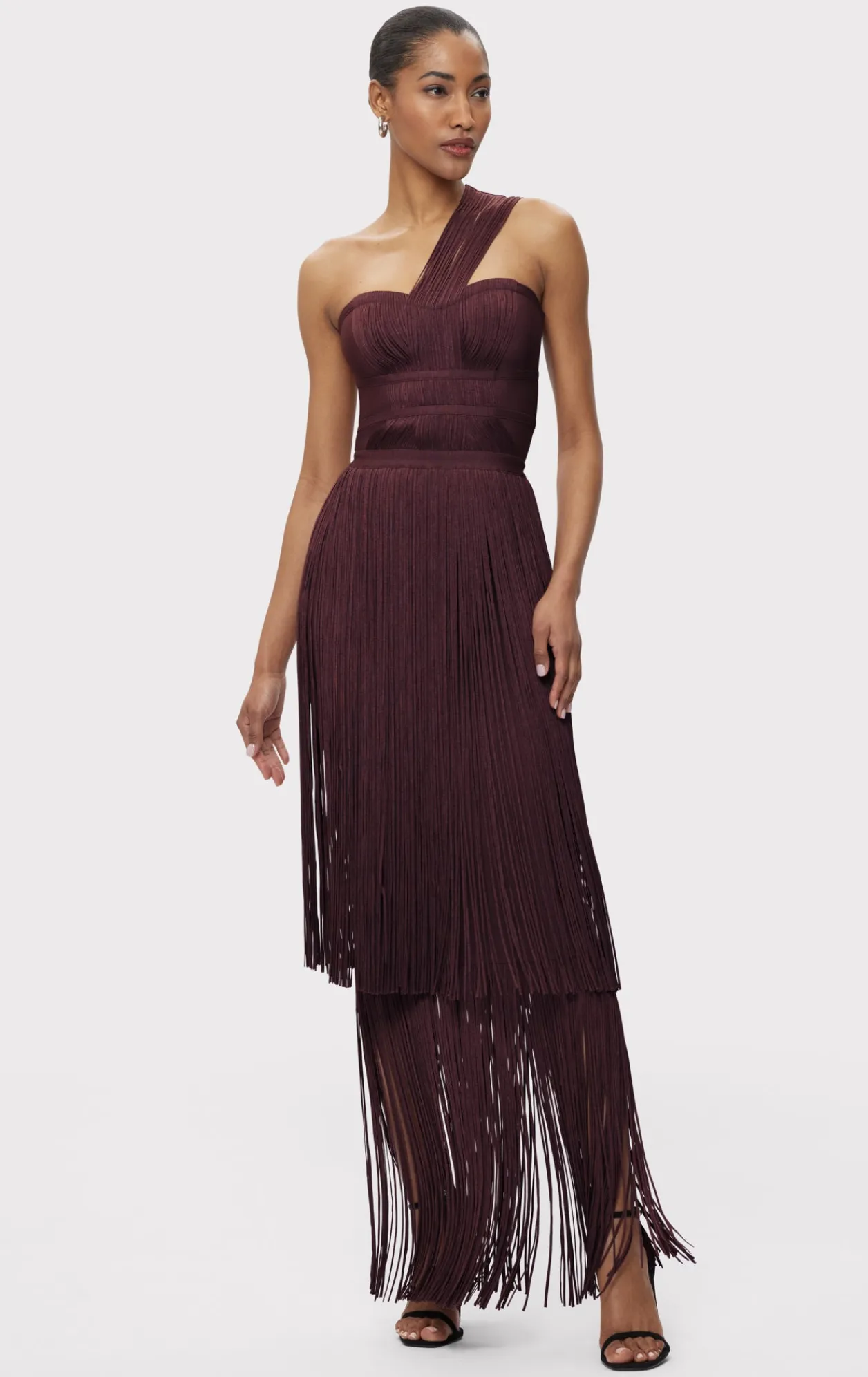 Dresses|Gowns-Hervé Léger THE DANIELLA GOWN MALBEC