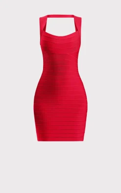 Dresses-Hervé Léger THE ELIZA DRESS RIO RED