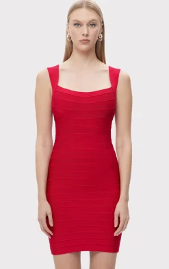 Dresses-Hervé Léger THE ELIZA DRESS RIO RED