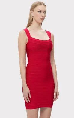 Dresses-Hervé Léger THE ELIZA DRESS RIO RED