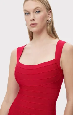 Dresses-Hervé Léger THE ELIZA DRESS RIO RED