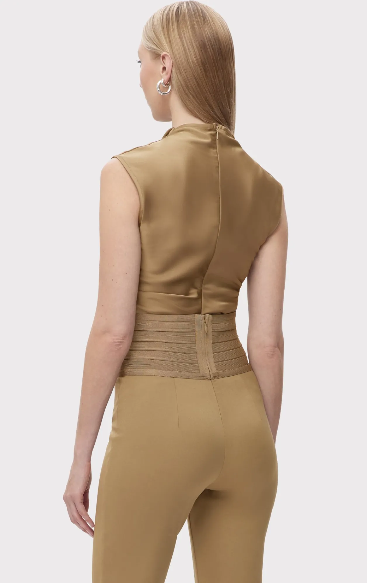Separates|Bottoms-Hervé Léger THE EMERY PANTS LATTE