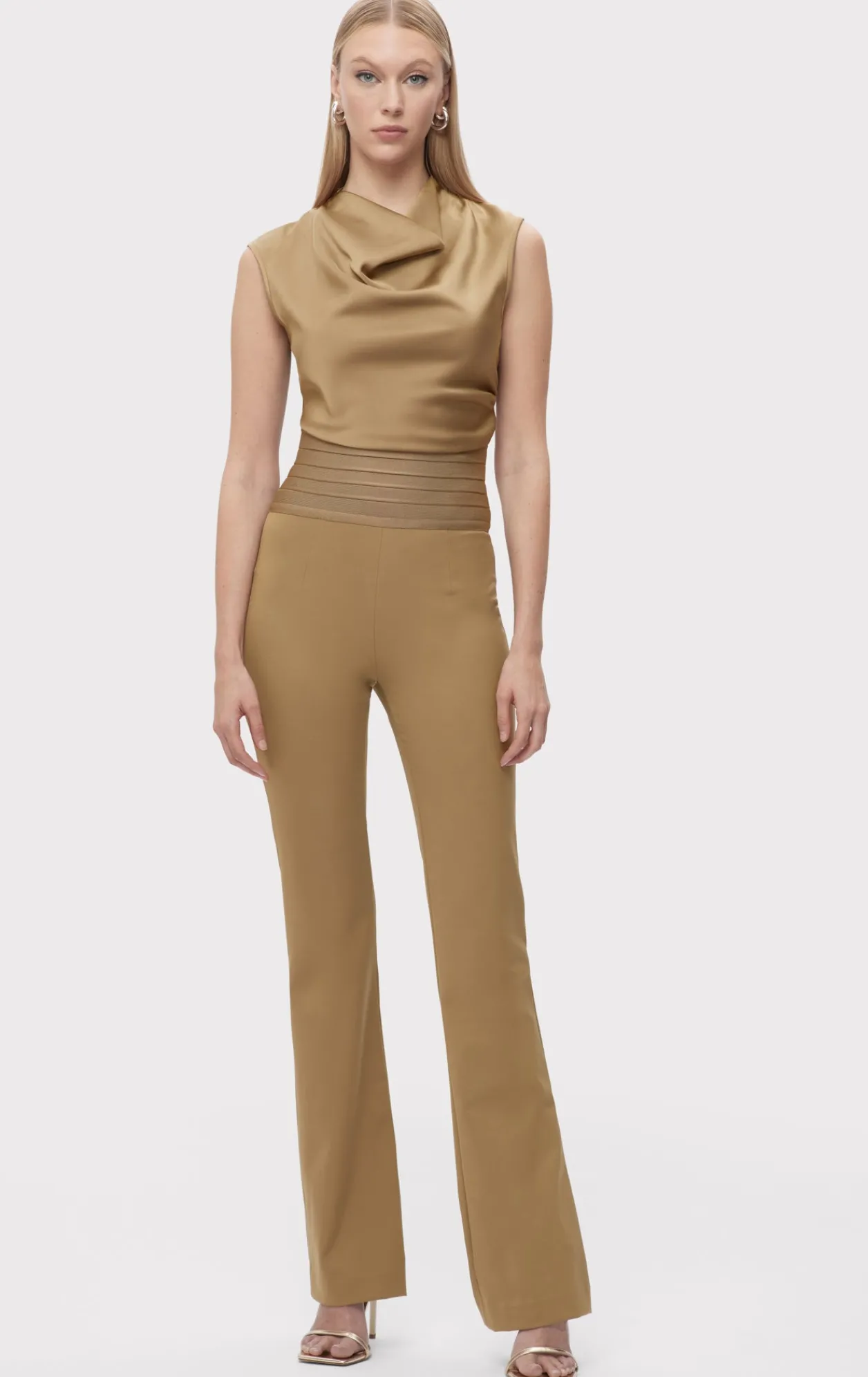 Separates|Bottoms-Hervé Léger THE EMERY PANTS LATTE