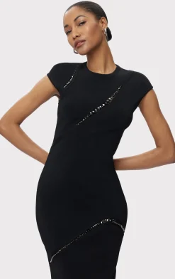 Dresses-Hervé Léger THE ESSIE DRESS BLACK