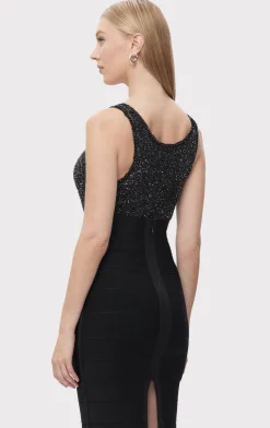 Separates|Tops-Hervé Léger THE FIONA TOP BLACK