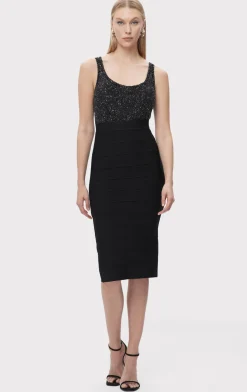 Separates|Tops-Hervé Léger THE FIONA TOP BLACK
