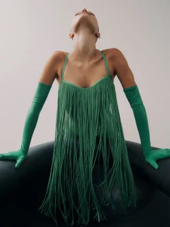 Dresses-Hervé Léger THE HANNAH DRESS KELLY GREEN