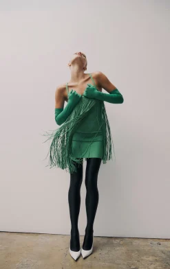 Dresses-Hervé Léger THE HANNAH DRESS KELLY GREEN