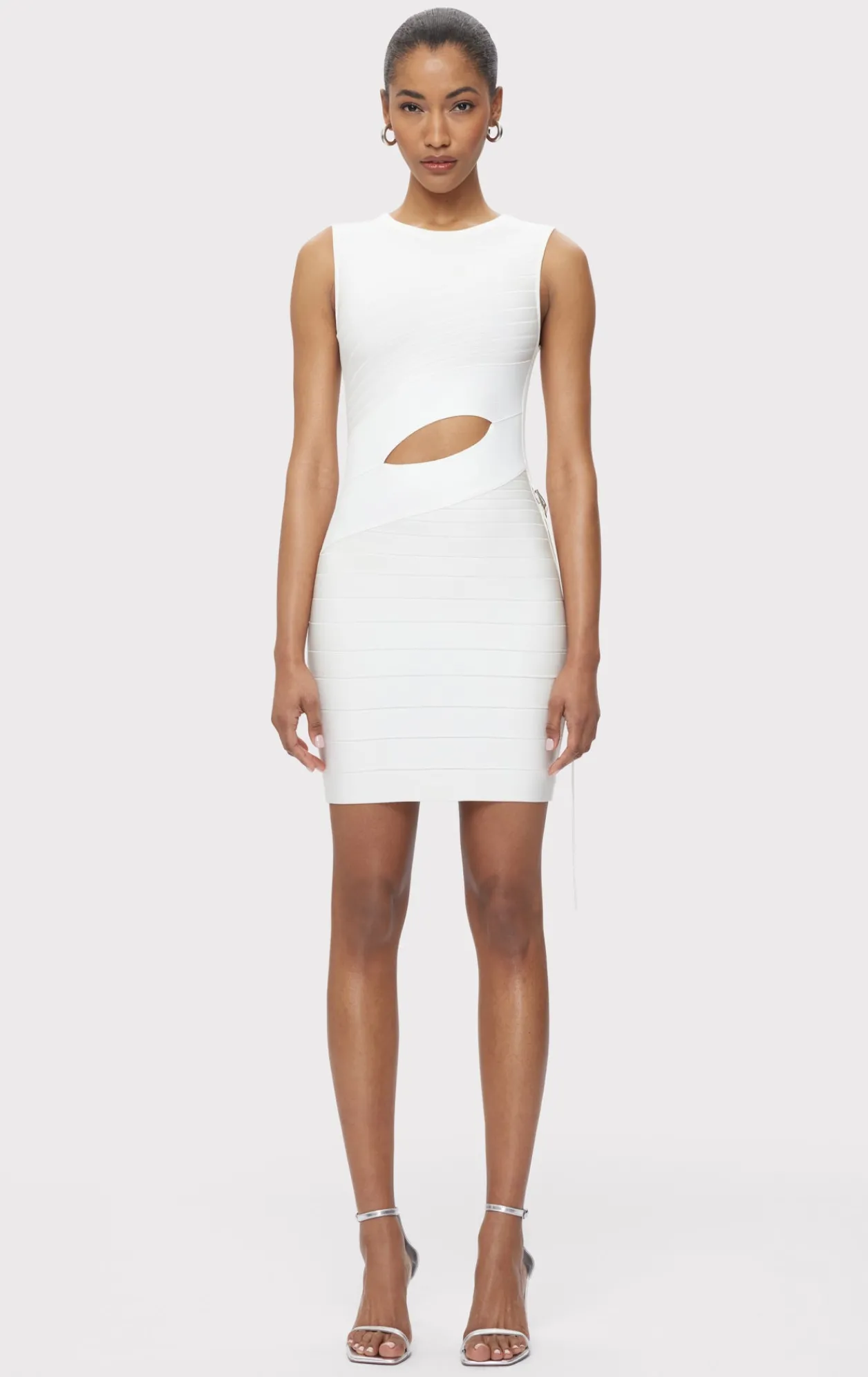 Dresses-Hervé Léger THE HEATHER DRESS ALABASTER