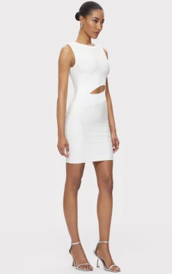 Dresses-Hervé Léger THE HEATHER DRESS ALABASTER