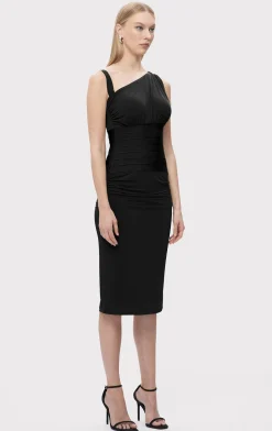 Dresses-Hervé Léger THE INGRID DRESS BLACK