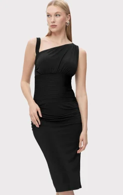 Dresses-Hervé Léger THE INGRID DRESS BLACK