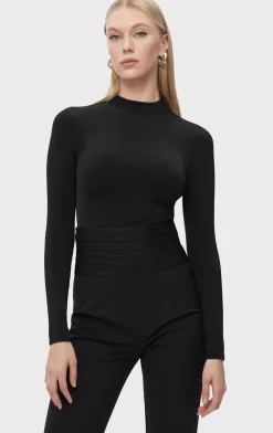 Separates|Tops-Hervé Léger THE IRIS TOP BLACK
