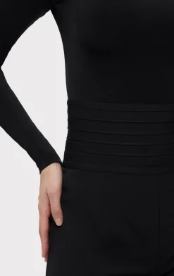 Separates|Tops-Hervé Léger THE IRIS TOP BLACK