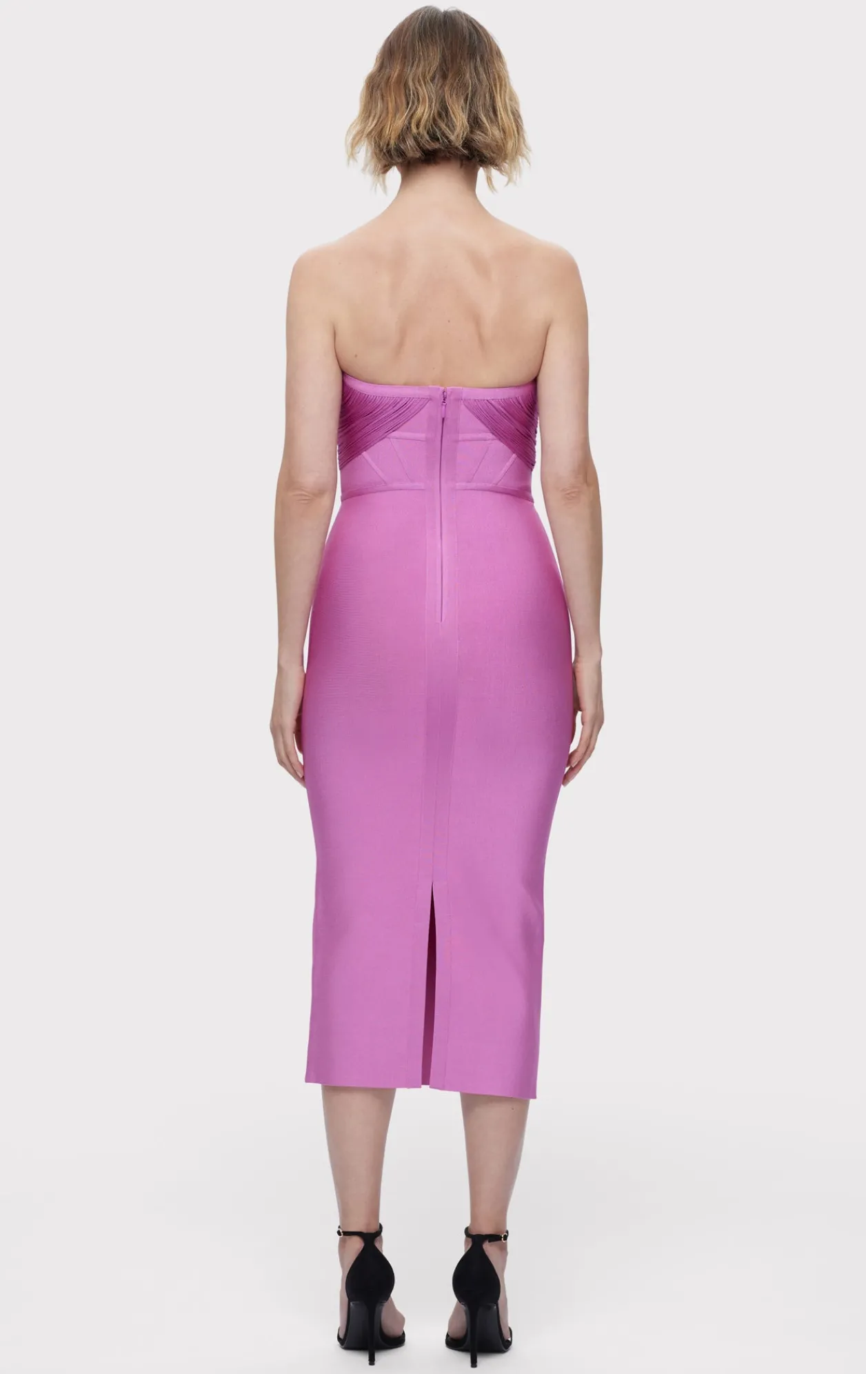 Dresses-Hervé Léger THE ISABELLA DRESS GUAVA