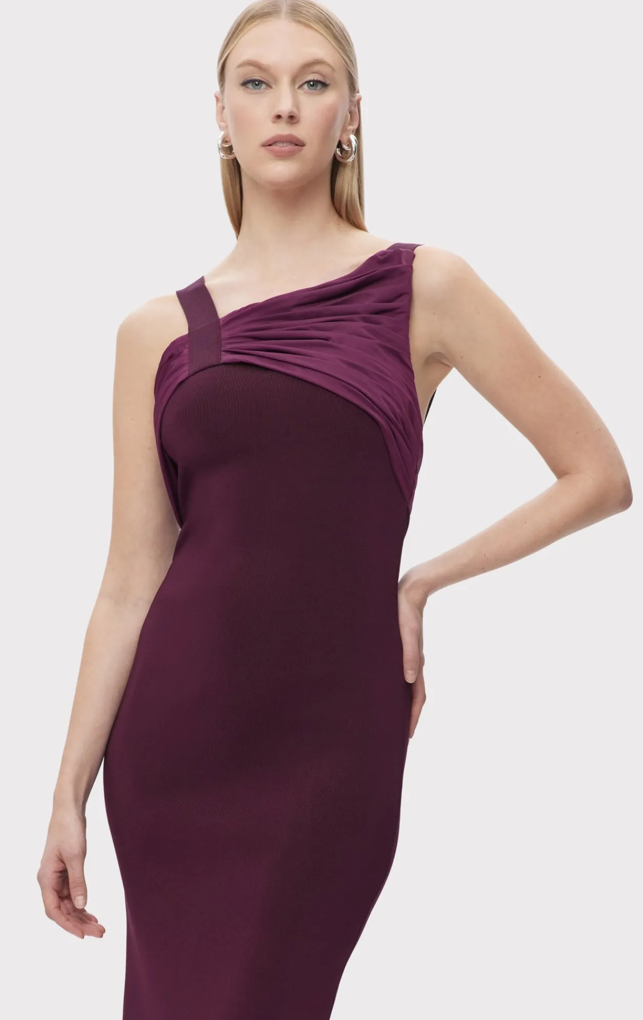 Dresses-Hervé Léger THE JANELLE DRESS PINOT