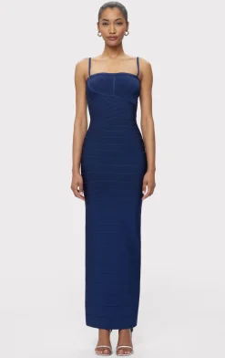 Dresses|Gowns-Hervé Léger THE JO GOWN CLASSIC BLUE