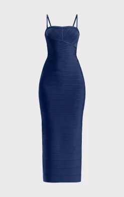 Dresses|Gowns-Hervé Léger THE JO GOWN CLASSIC BLUE