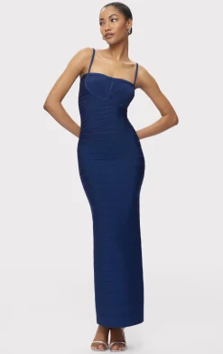 Dresses|Gowns-Hervé Léger THE JO GOWN CLASSIC BLUE