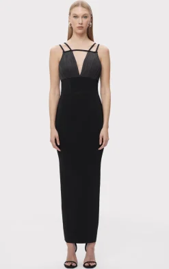 Dresses|Gowns-Hervé Léger THE JOCELYN GOWN BLACK