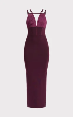 Dresses|Gowns-Hervé Léger THE JOCELYN GOWN PINOT