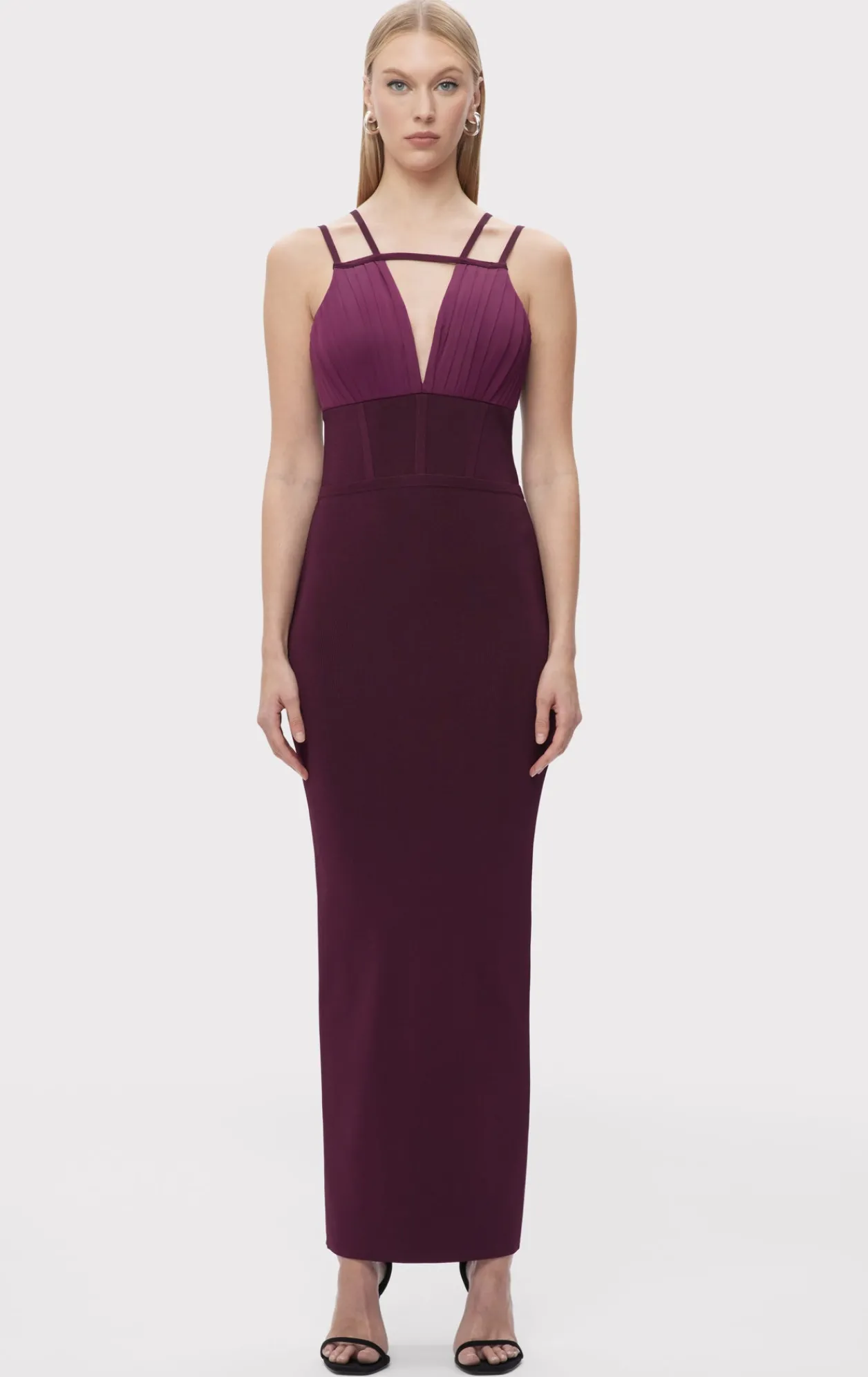 Dresses|Gowns-Hervé Léger THE JOCELYN GOWN PINOT